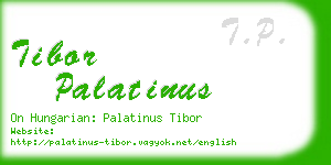 tibor palatinus business card